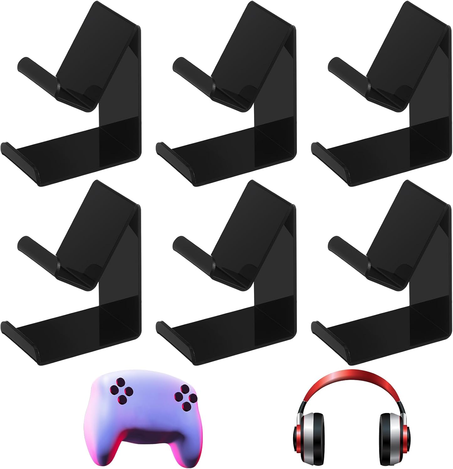 Universal Headphone Wall Hangers - Space-saving Solution