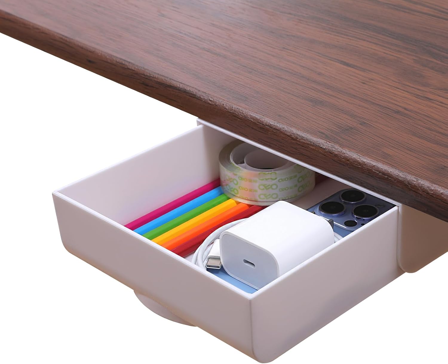 LuluEasy Slide-Out Desk Organizer - Hidden Storage Bliss!