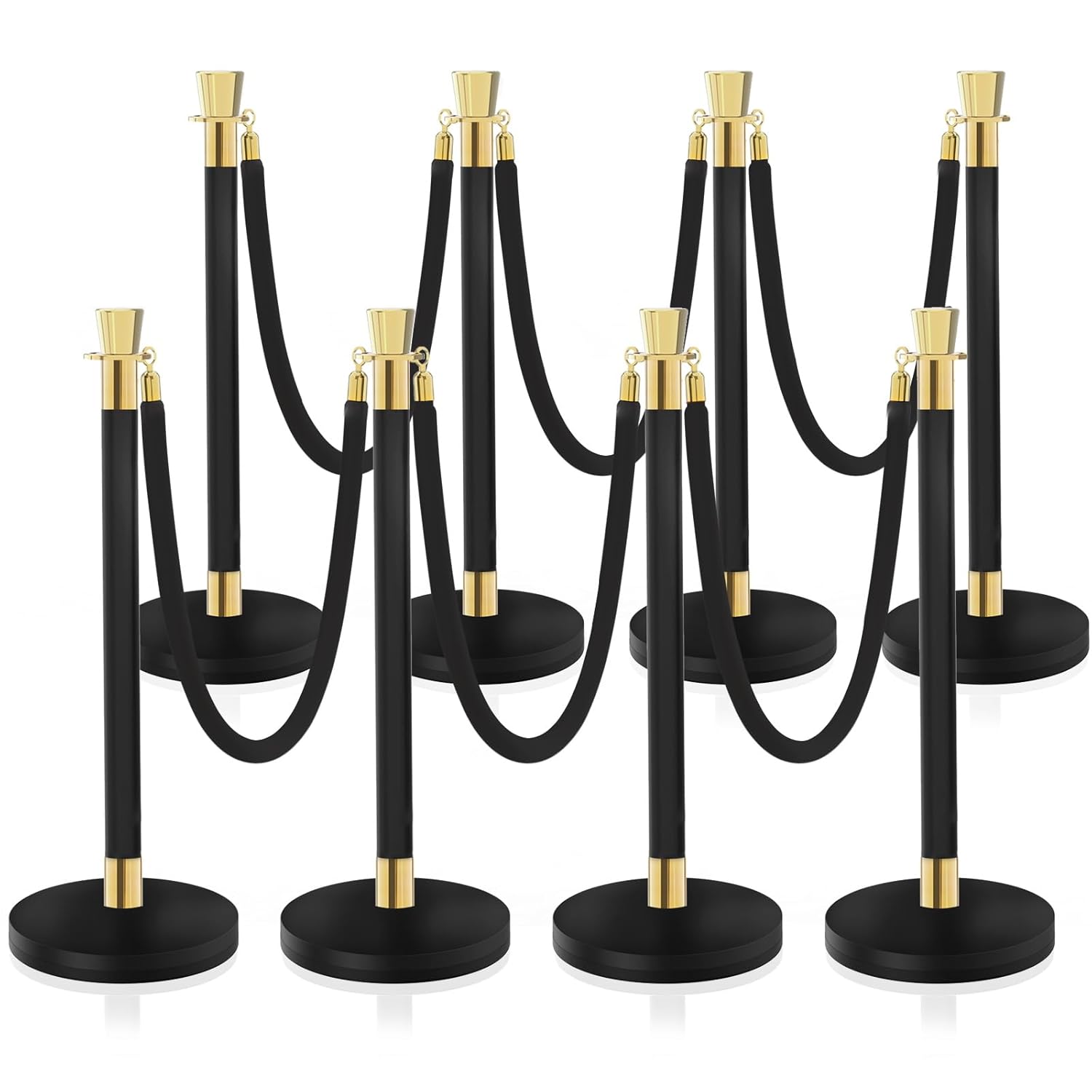 Crowd Control Stanchion Set for Theater, Hotels, and Clubs