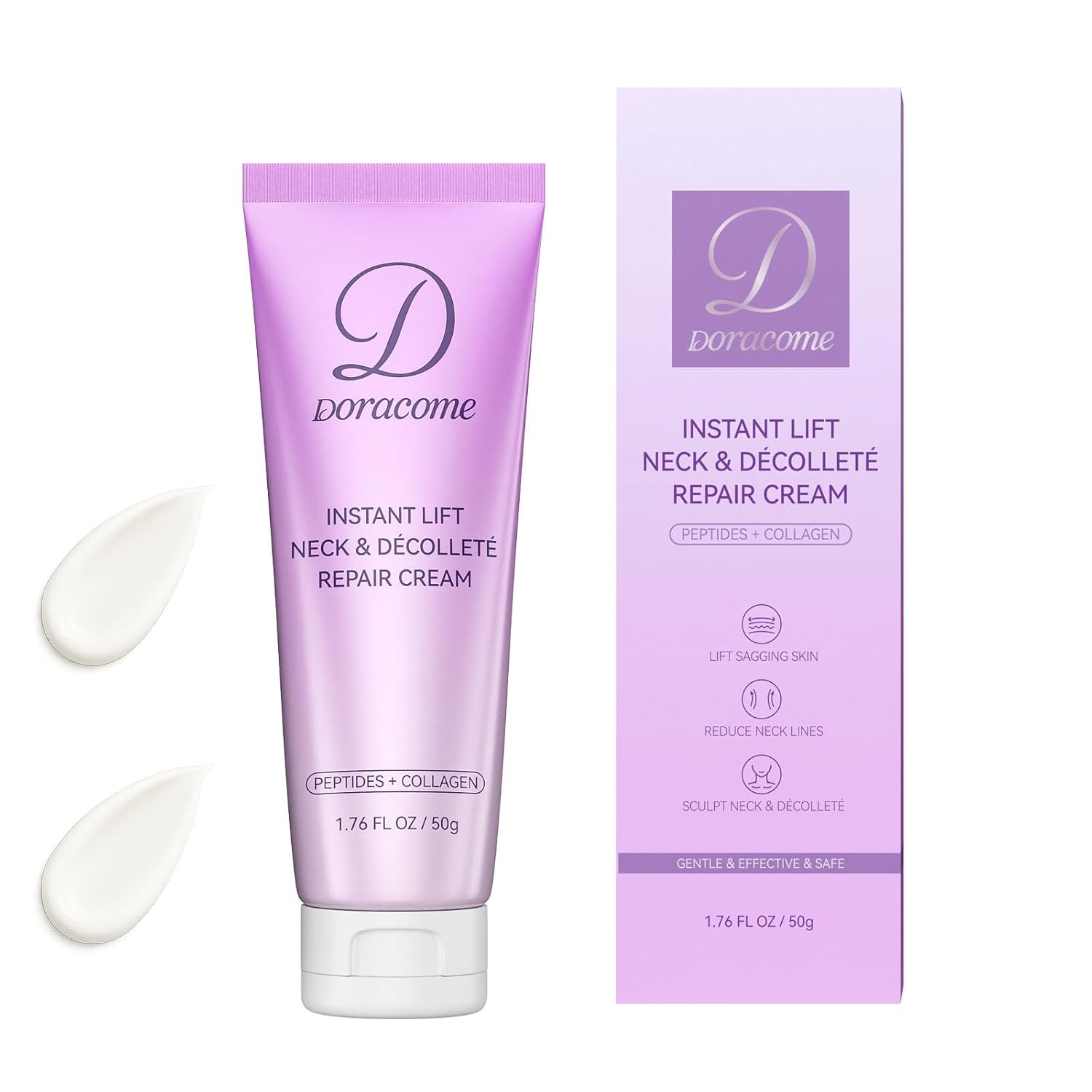 Neck Firming Cream for Crepey Skin - Moisturizing & Tightening