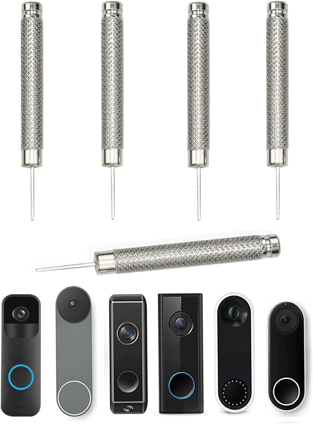 5 Pack Doorbell Key Replacement - Easy Removal Tool