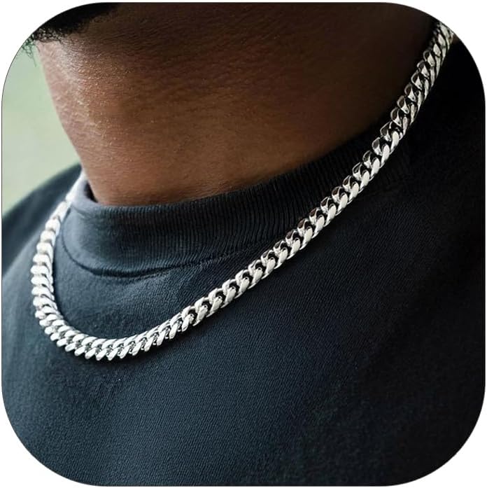 Men's Miami Cuban Link Chain Necklace - 14K Gold Plated 14ft-30ft