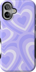 Casely iPhone 16 Case Love Song Lavender Heart - Bold Protection