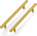 Ravinte Gold Cabinet Handles 20 Pack 6-1/4 in Pulls - Brushed Brass