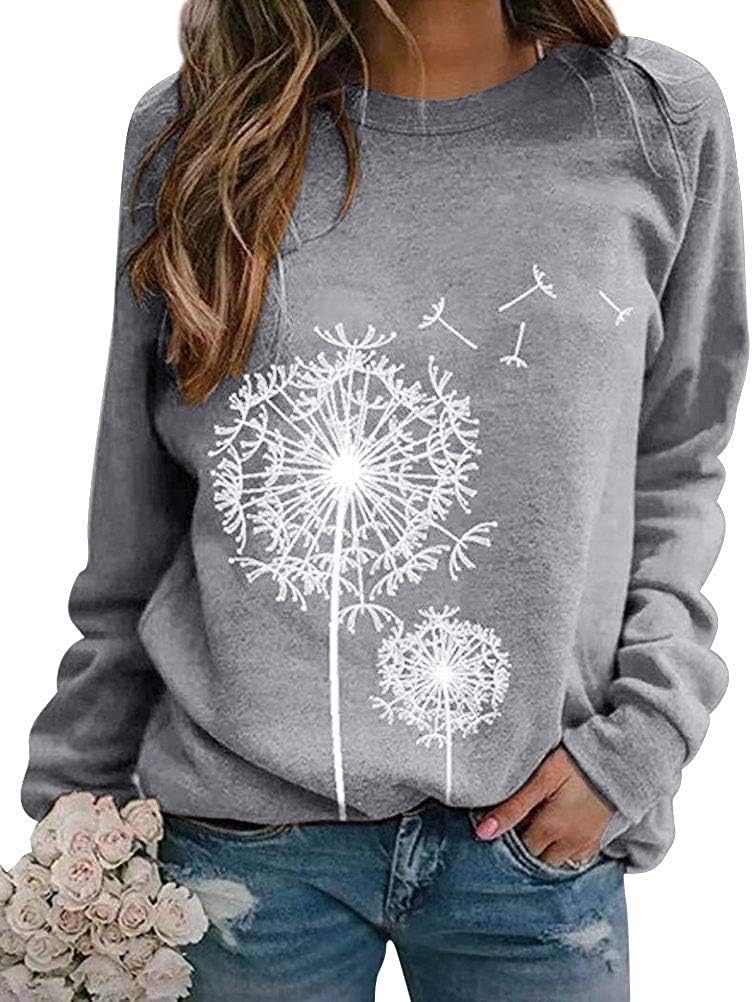 Dandelion Graphic Sweatshirt in Blue