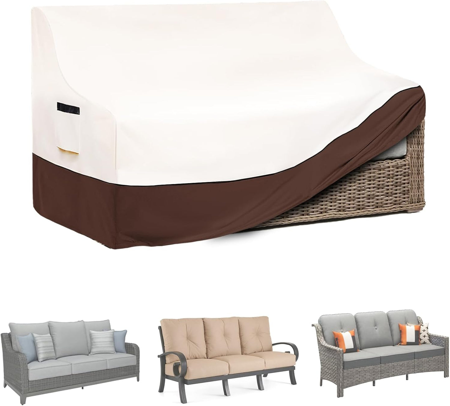 Heavy-Duty Waterproof Outdoor Couch Covers for Loveseats & Benches