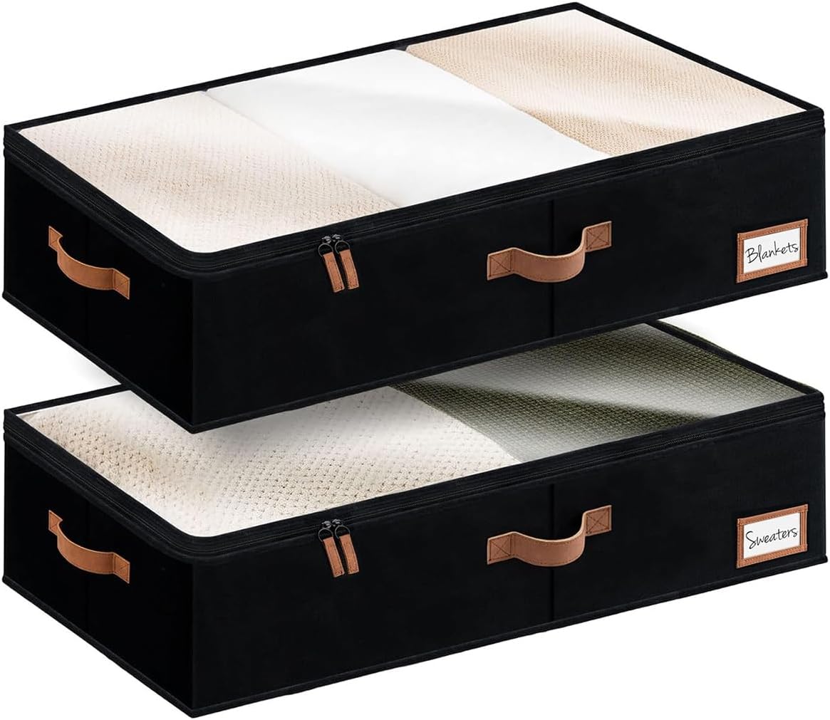 Large Under Bed Storage Containers for Clothes and Blankets