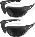 Mechanix Safety Glasses Pack of 2 - Dark Smoke Protective Eyewear