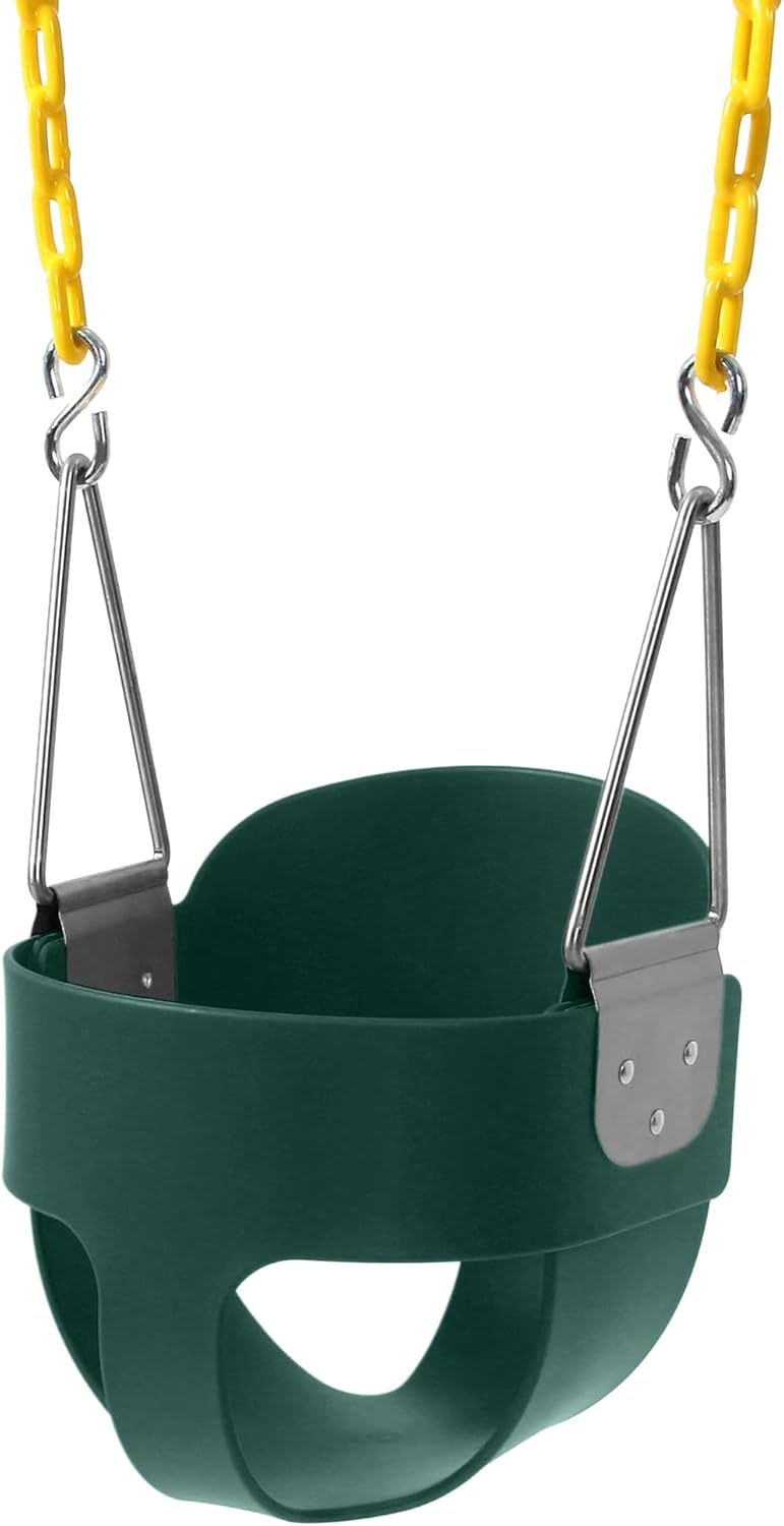 High Back Full Bucket Toddler Swing Seat for Safe Fun