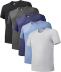DAVID ARCHY Men's Bamboo Rayon Undershirt Crewneck - Moisture-Wicking