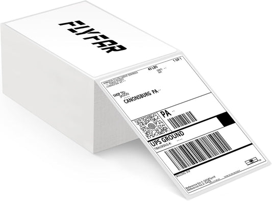 500 FLYFAR Direct Thermal Shipping Labels for Commercial Printers