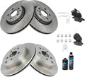 TRQ Front and Rear Brake Pad & Rotor Kit for 2008-2012 Land Rover LR2