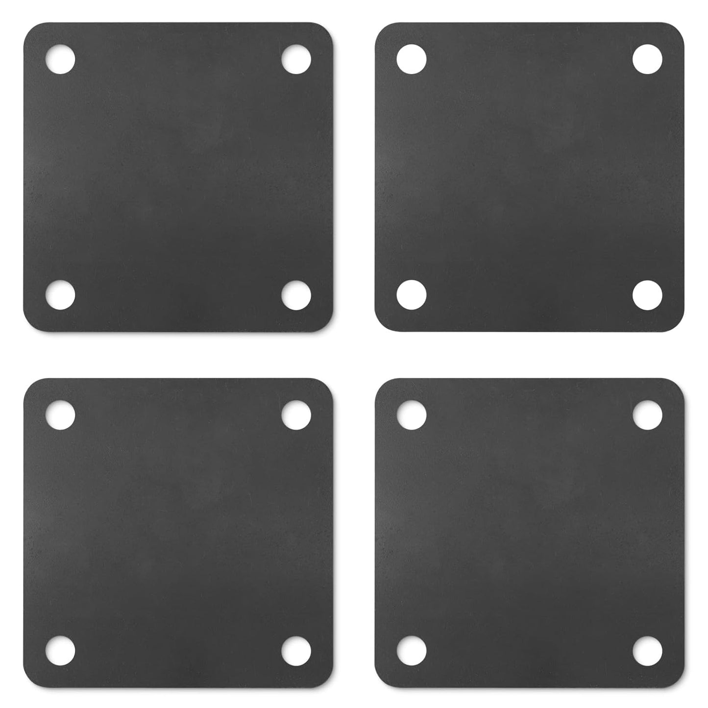 Rocaris 4 Pcs 8 X 8 X 5/16 Inch A36 Steel Plates for Construction