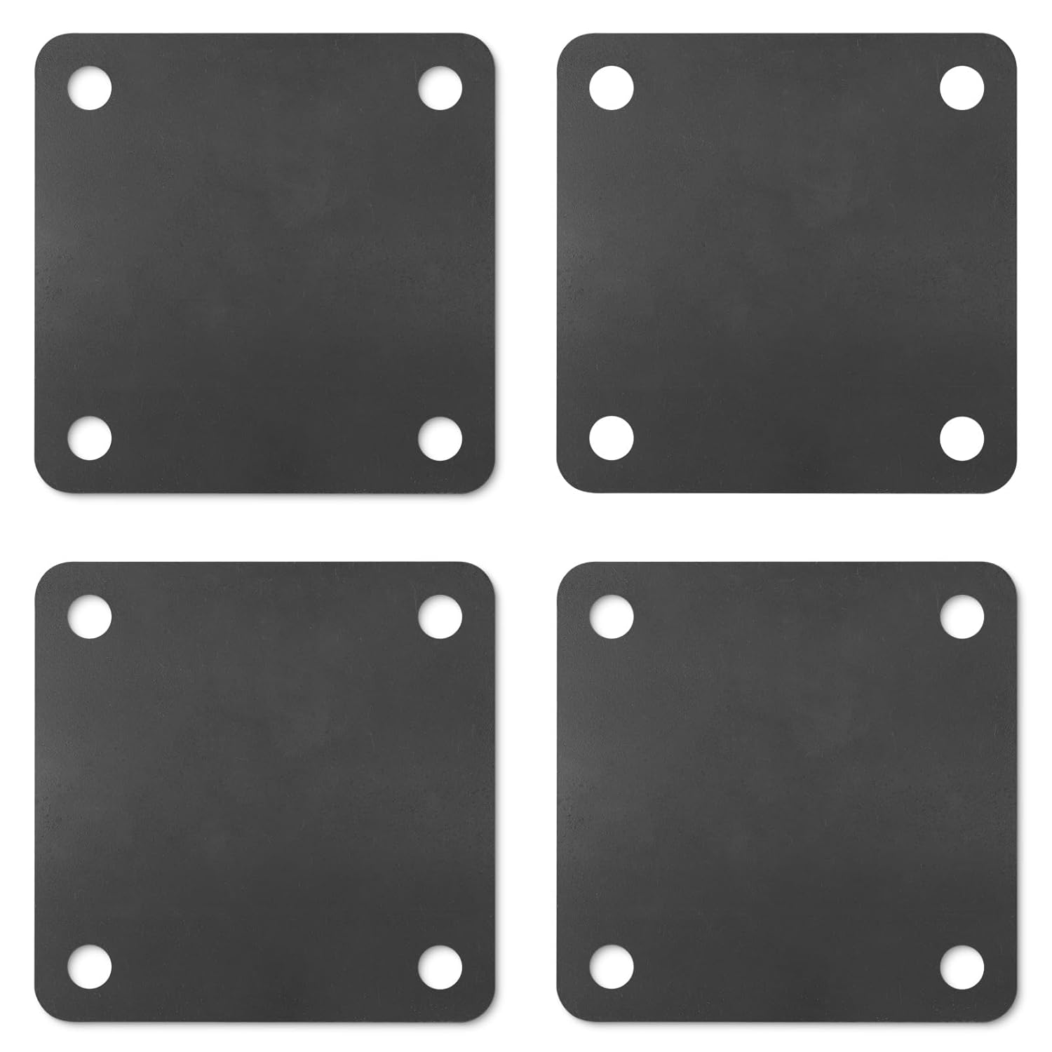 Rocaris 4 Pcs 8 X 8 X 5/16 Inch A36 Steel Plates for Construction