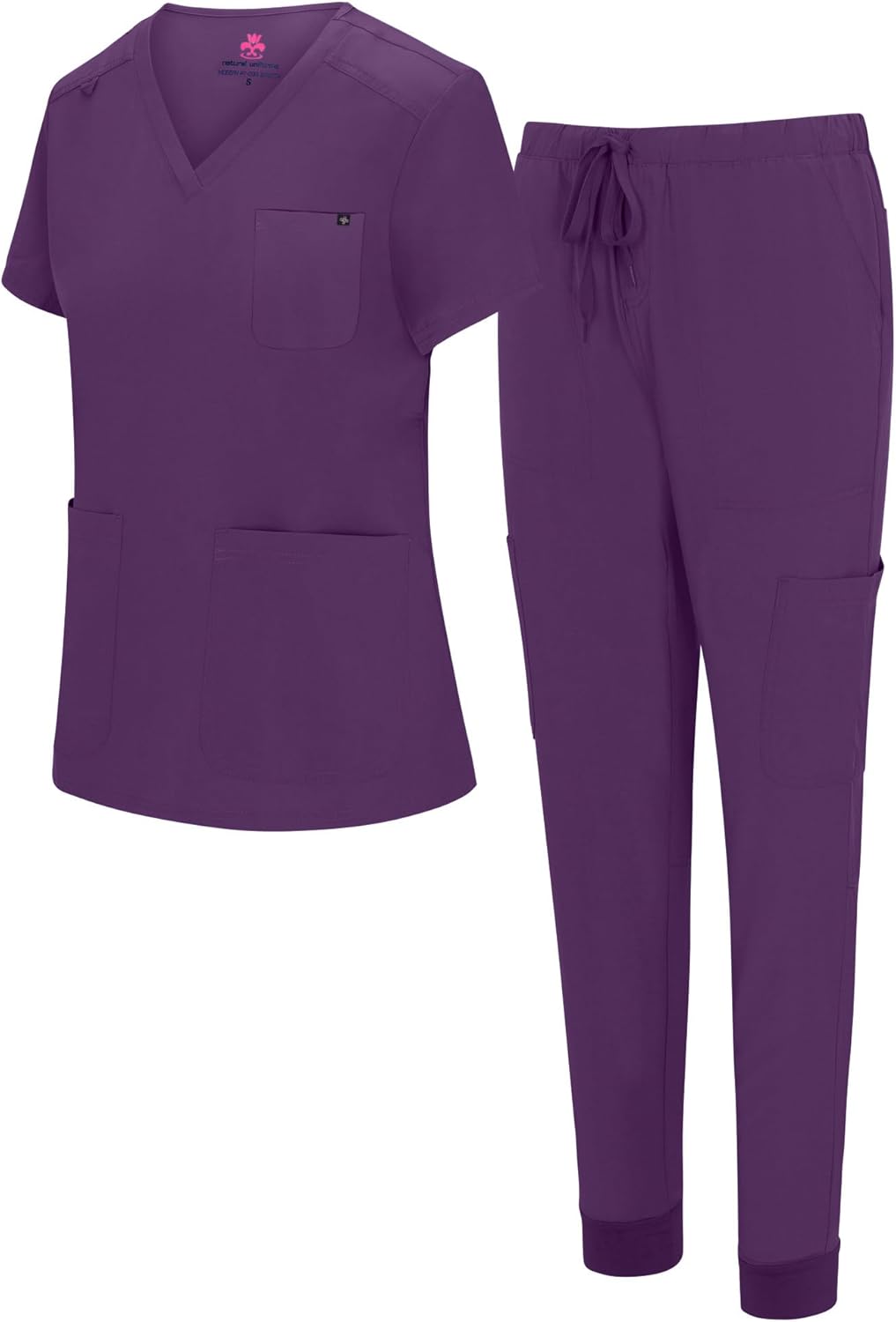 Natural Uniforms Womens Cool Stretch Jogger Scrub Set Review