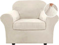H.VERSAILTEX Rich Velvet Stretch 2 Piece Chair Slipcover