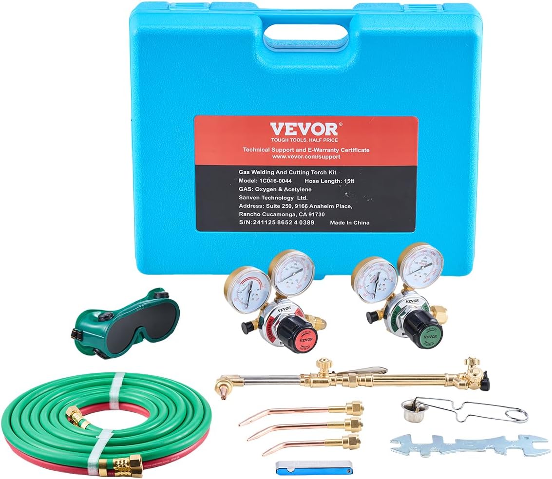 VEVOR Oxygen Acetylene Torch Kit for Welding and Cutting Tasks