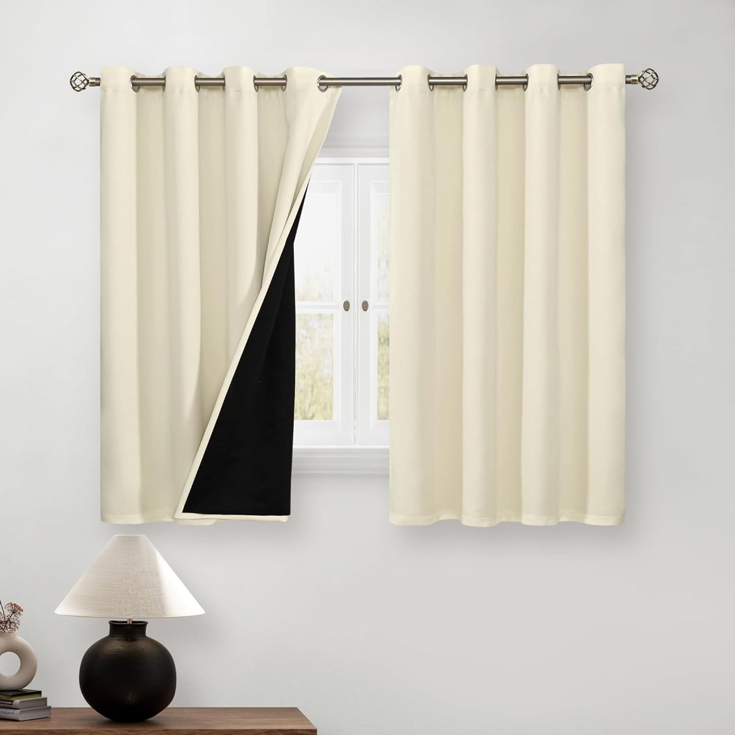 BGment Short Blackout Curtains for Bedroom - 54 Inch Length