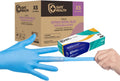 Safe Health Nitrile Disposable Gloves Blue - Textured 3.5 Mil