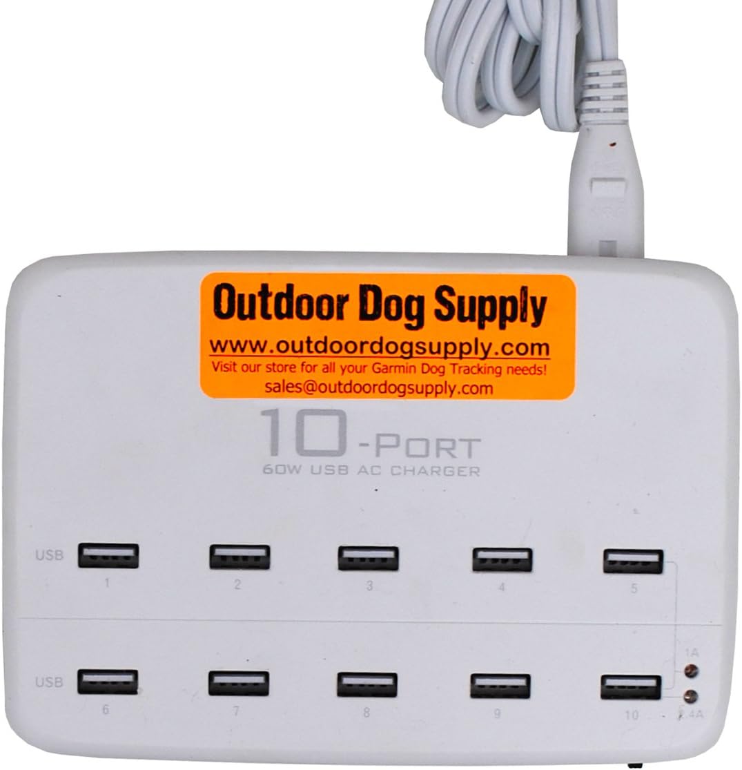 10 Port Multi Charger for Garmin Alpha and Astro GPS Devices