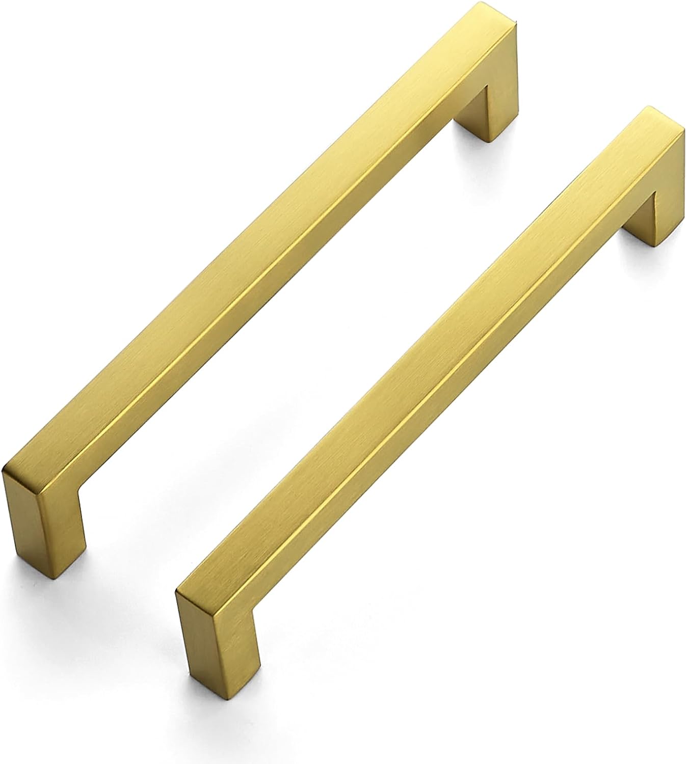Gold Cabinet Pulls - 12 Pack Stainless Steel Drawer Handles