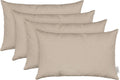 Sunbrella Jumbo Lumbar Pillow Covers Set of 4 for Outdoor Comfort