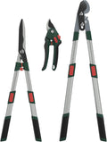 GARTOL 3-Piece Garden Tool Set - Telescopic Pruning Kit