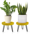 Plant Stand Indoor Outdoor Wooden Plant Stool - Mid Century Modern
