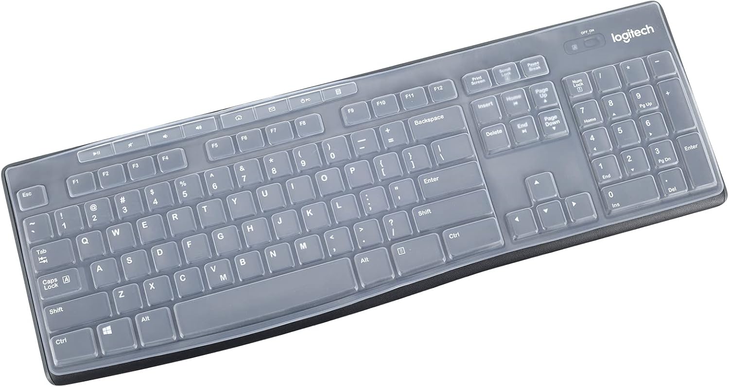 Clear Keyboard Cover for Logitech MK270 - LEZE