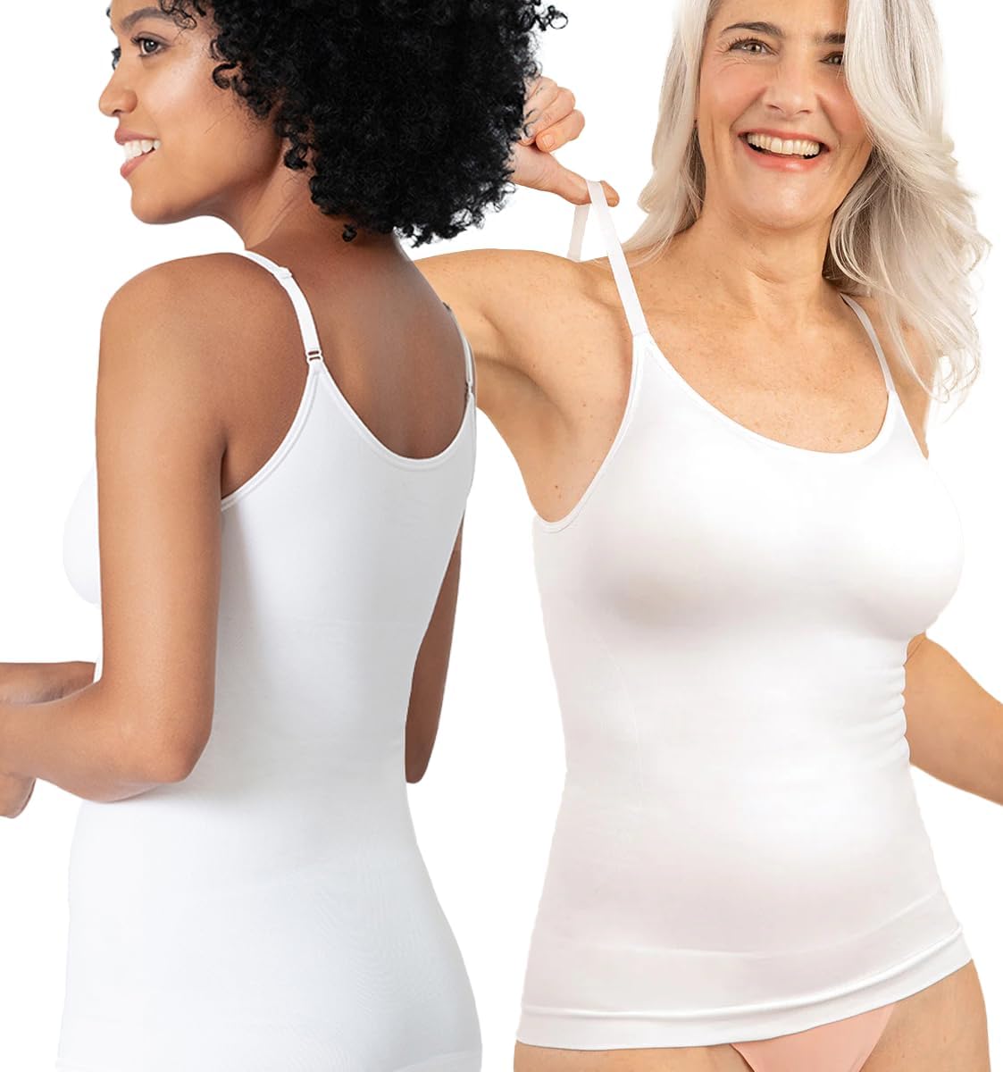 Scoop Neck Cami Body Shaper for Women - Tummy Control Top