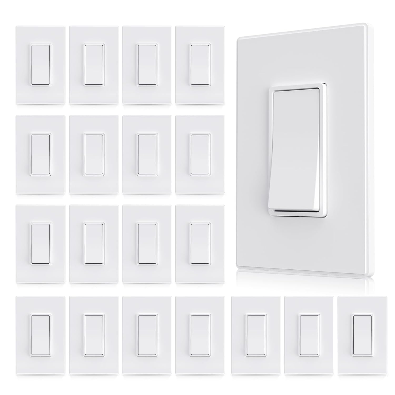 Aida 20 Pack 3 Way Switch for Modern Home and Office Use