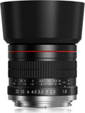 E 85mm f1.8 Portrait Lens MF for Sony E-mount - Manual Focus Portrait