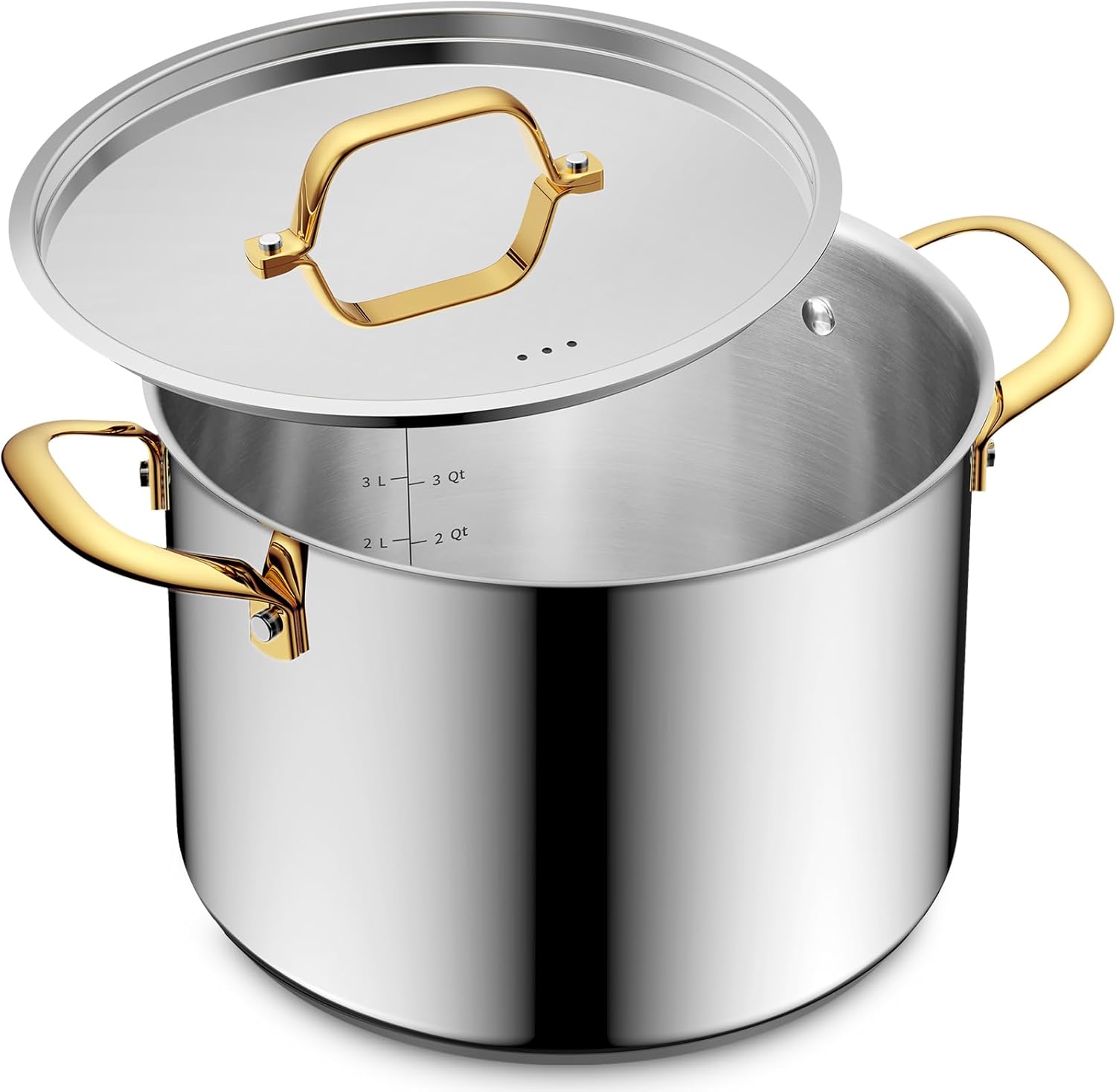 12 Quart Stainless Steel Stockpot for Cooking and Canning