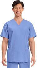 Cherokee Men's V-Neck Scrub Top Traditional Fit - 4 Pockets