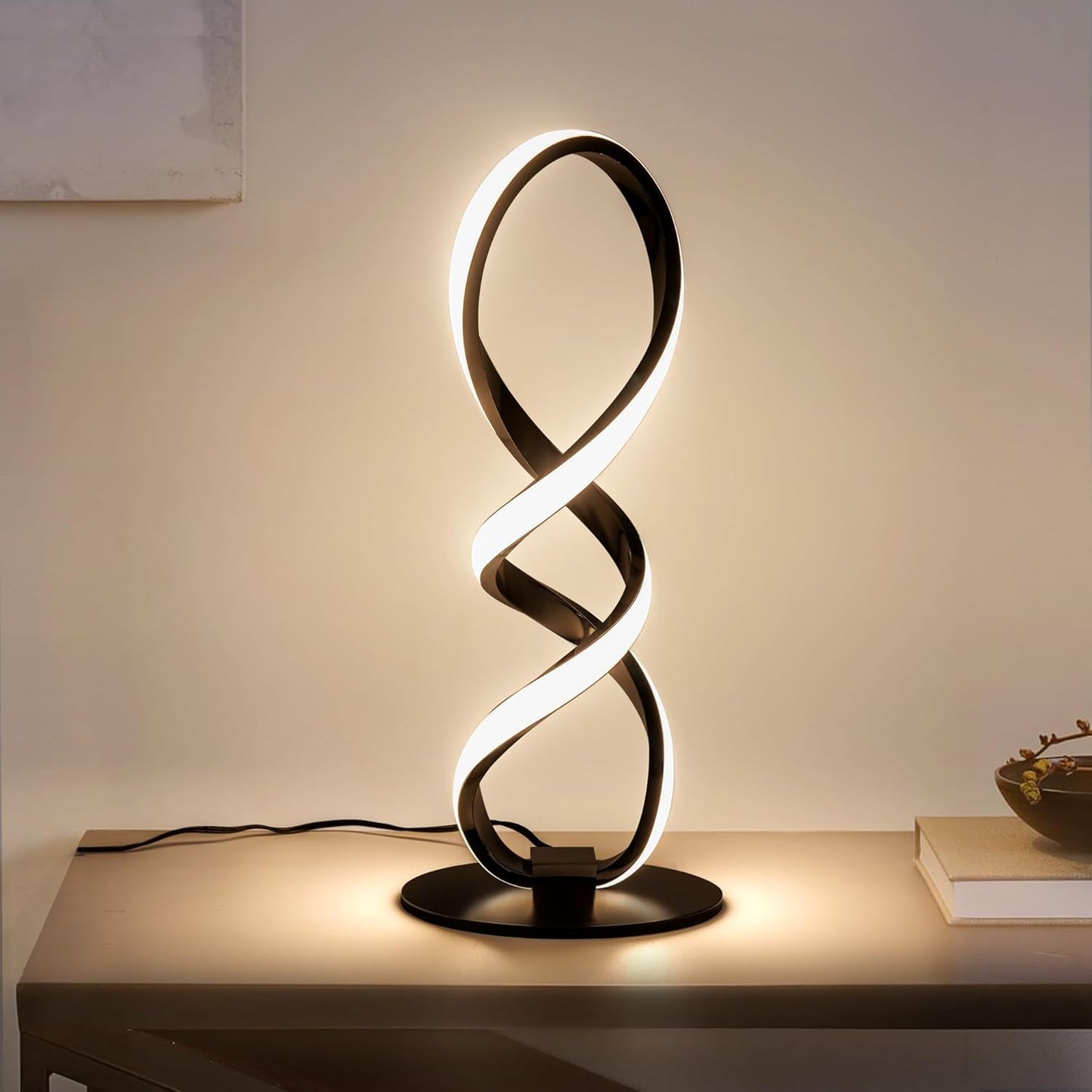 Modern Table Lamp with Stepless Dimming for Cozy Ambiance