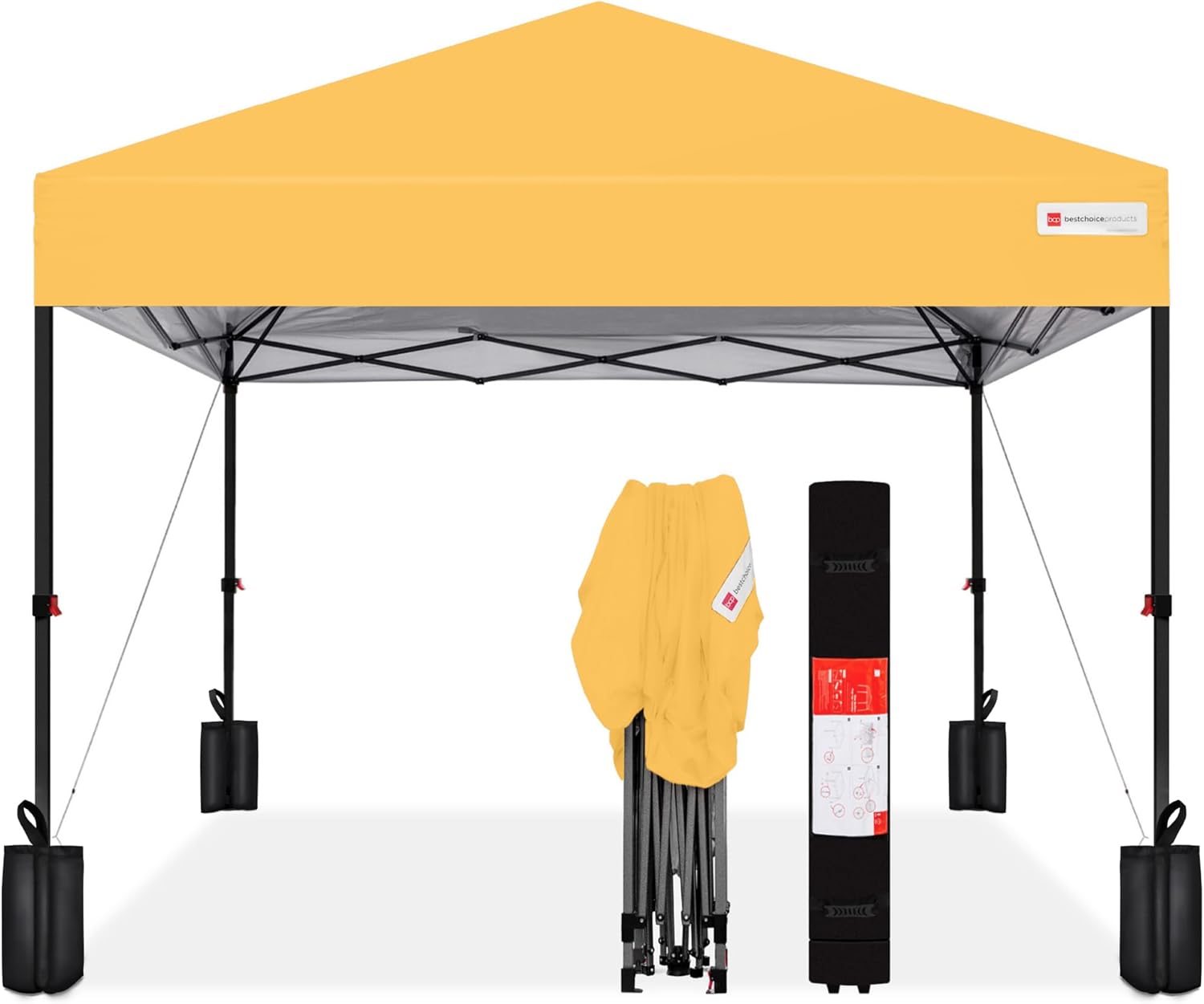 Best Choice Products 8x8ft Pop Up Canopy Tent for Instant Shade