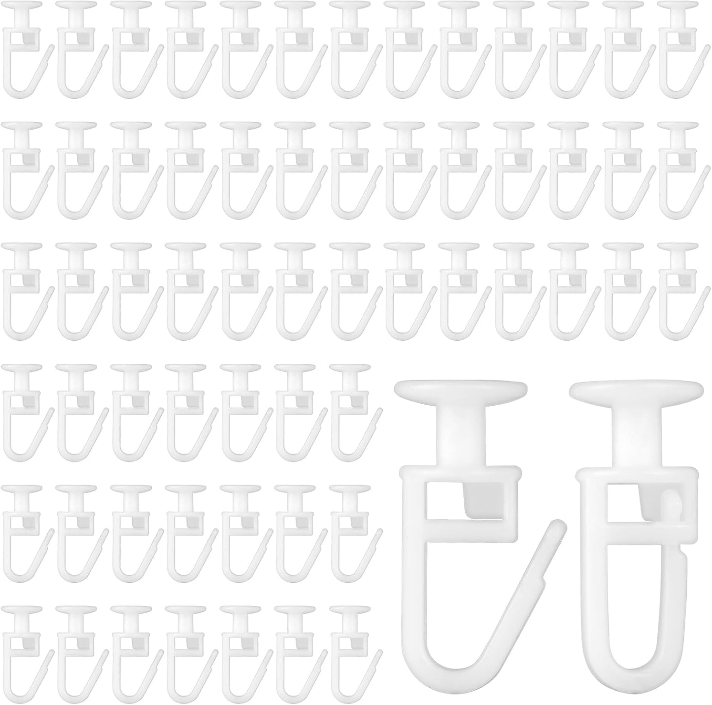 Lockable Curtain Hooks Set for Easy Rail Gliding