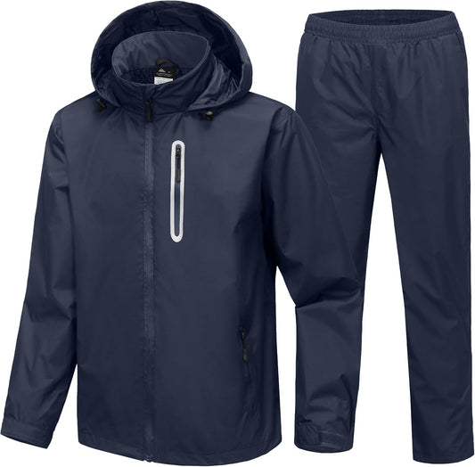 SWISSWELL Men's Waterproof Golf Rain Suit for Outdoor Activities