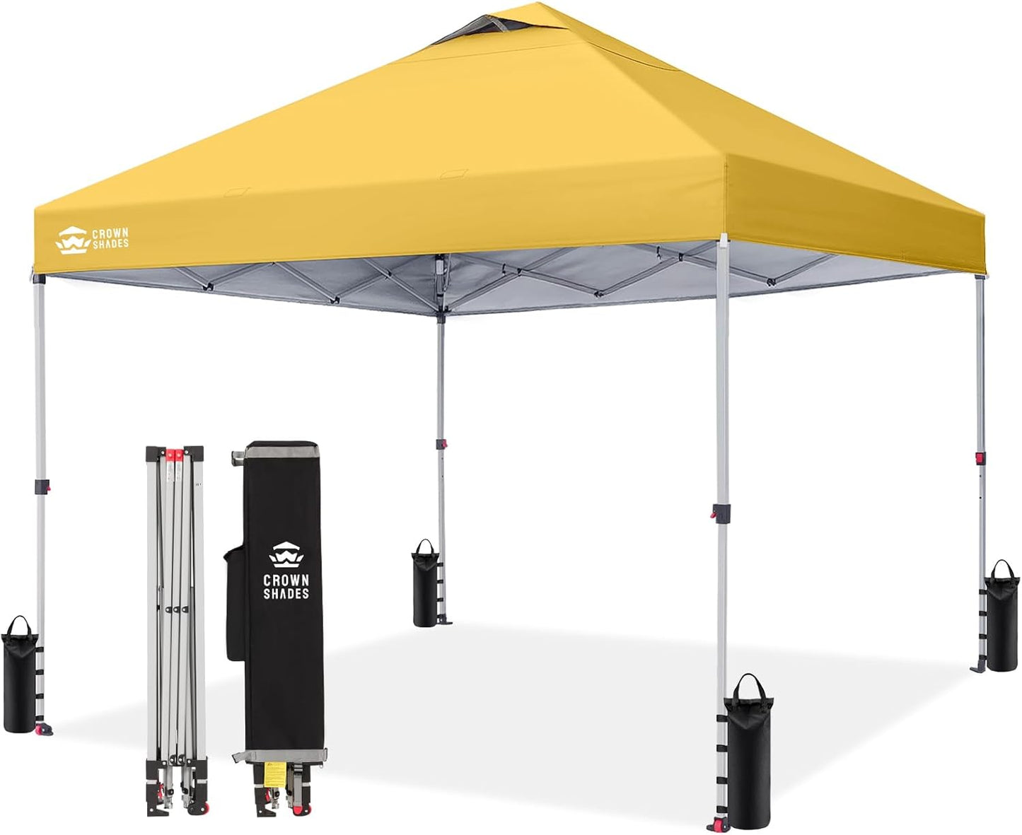 10x10 Pop Up Canopy for Outdoor Events and Parties - Yellow