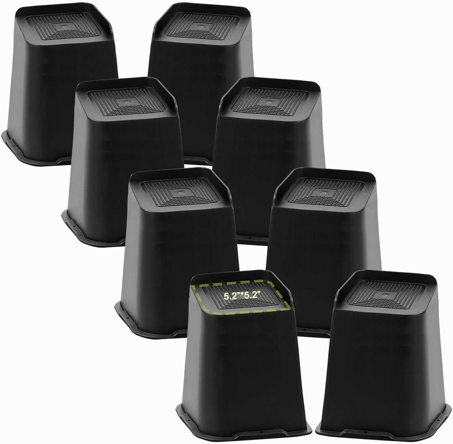 Heavy Duty Bed Risers 8 Inch for Couch Sofa Table Chair Legs
