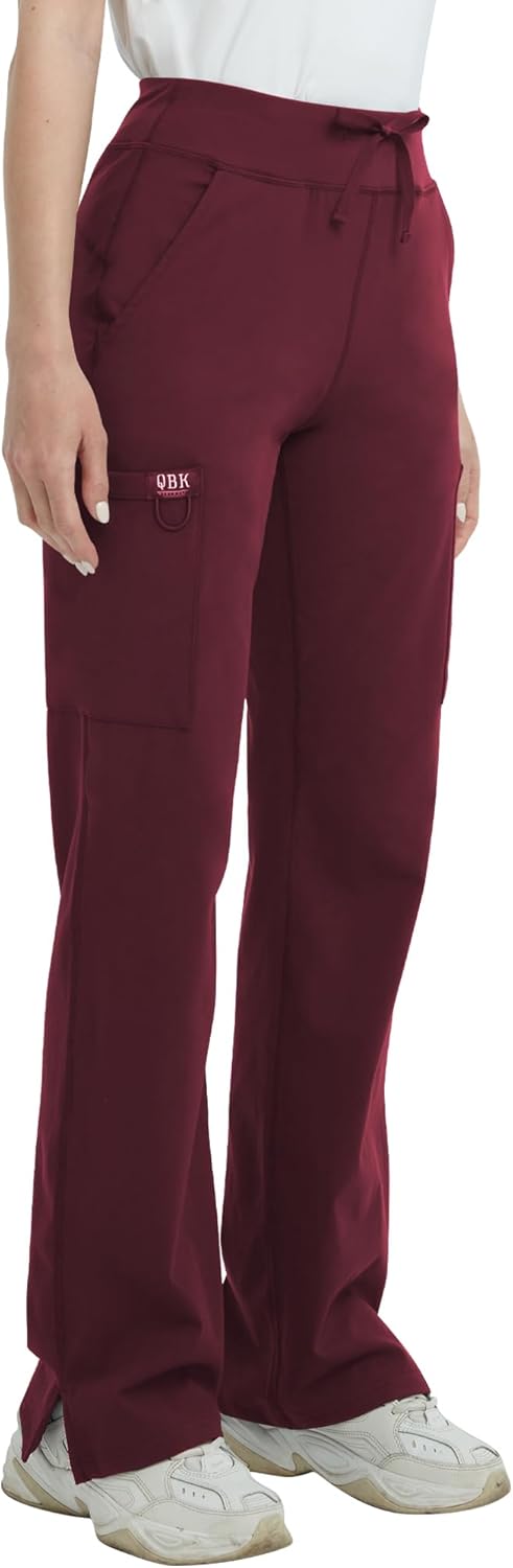 QBK High Rise Yoga Scrub Pants for Women - Stylish Comfort