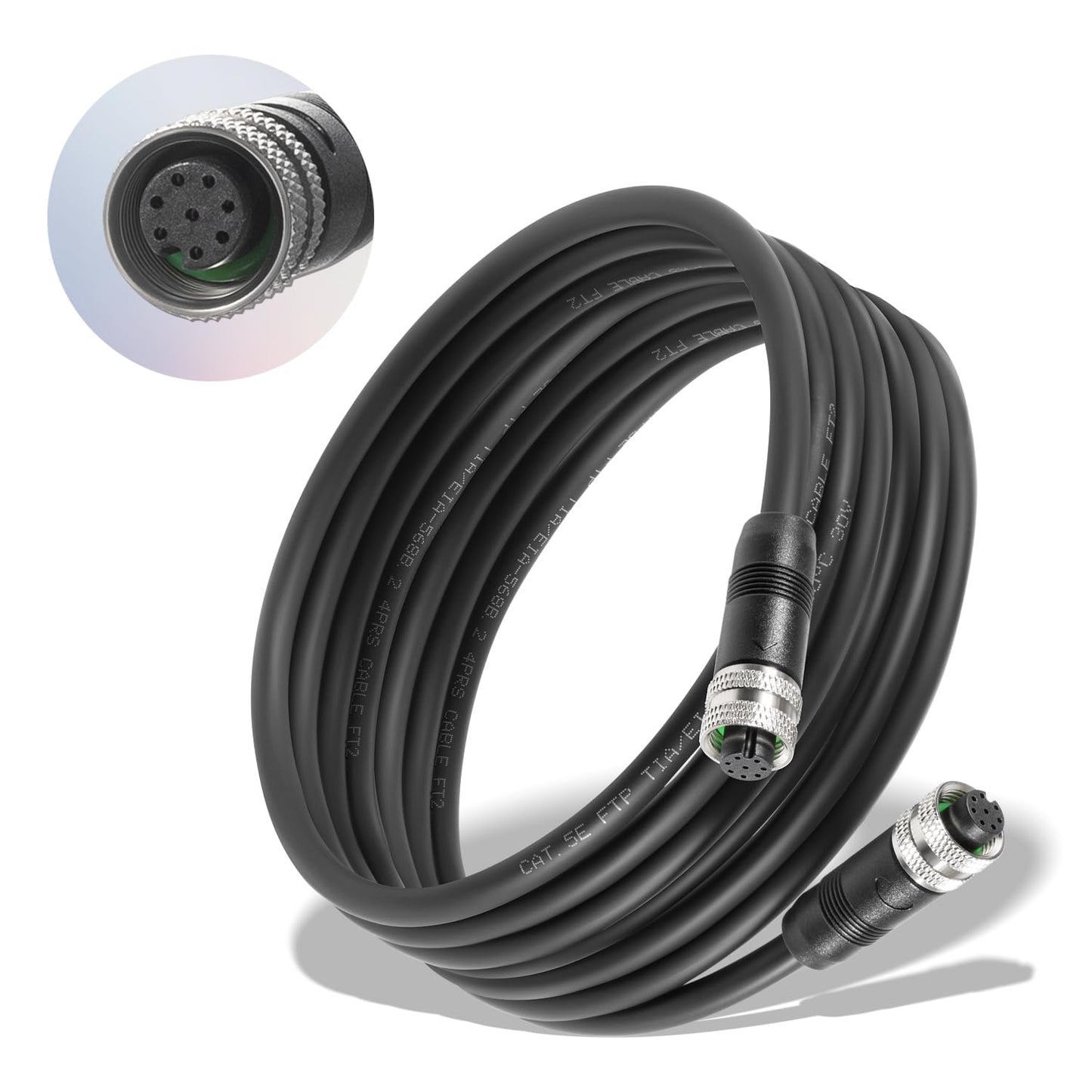 15ft Ethernet Cable for Humminbird, Compatible with Helix Series