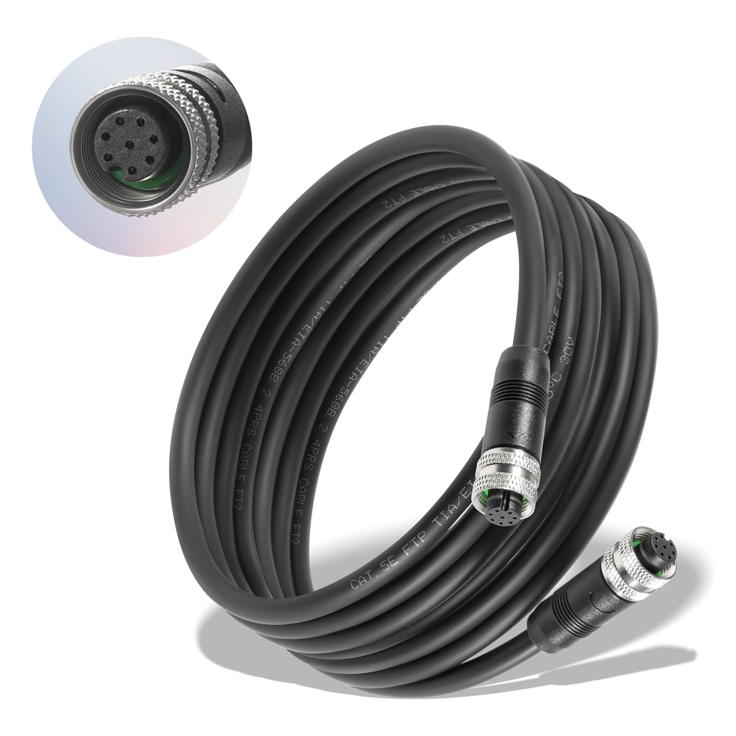 15ft Ethernet Cable for Humminbird, Compatible with Helix Series