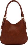Lightweight 3 Compartment Faux Leather Medium Hobo Bag Review