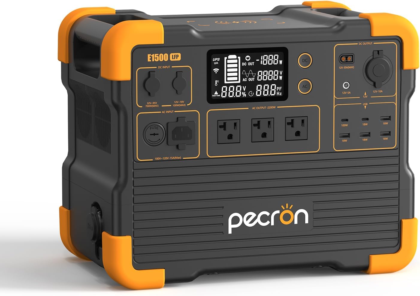 High-Powered Pecron Solar Generator 1536Wh