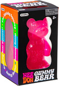 NeeDoh Gummy Bear Sensory Fidget Toy - Jelly-Filled 3.5in Squeeze