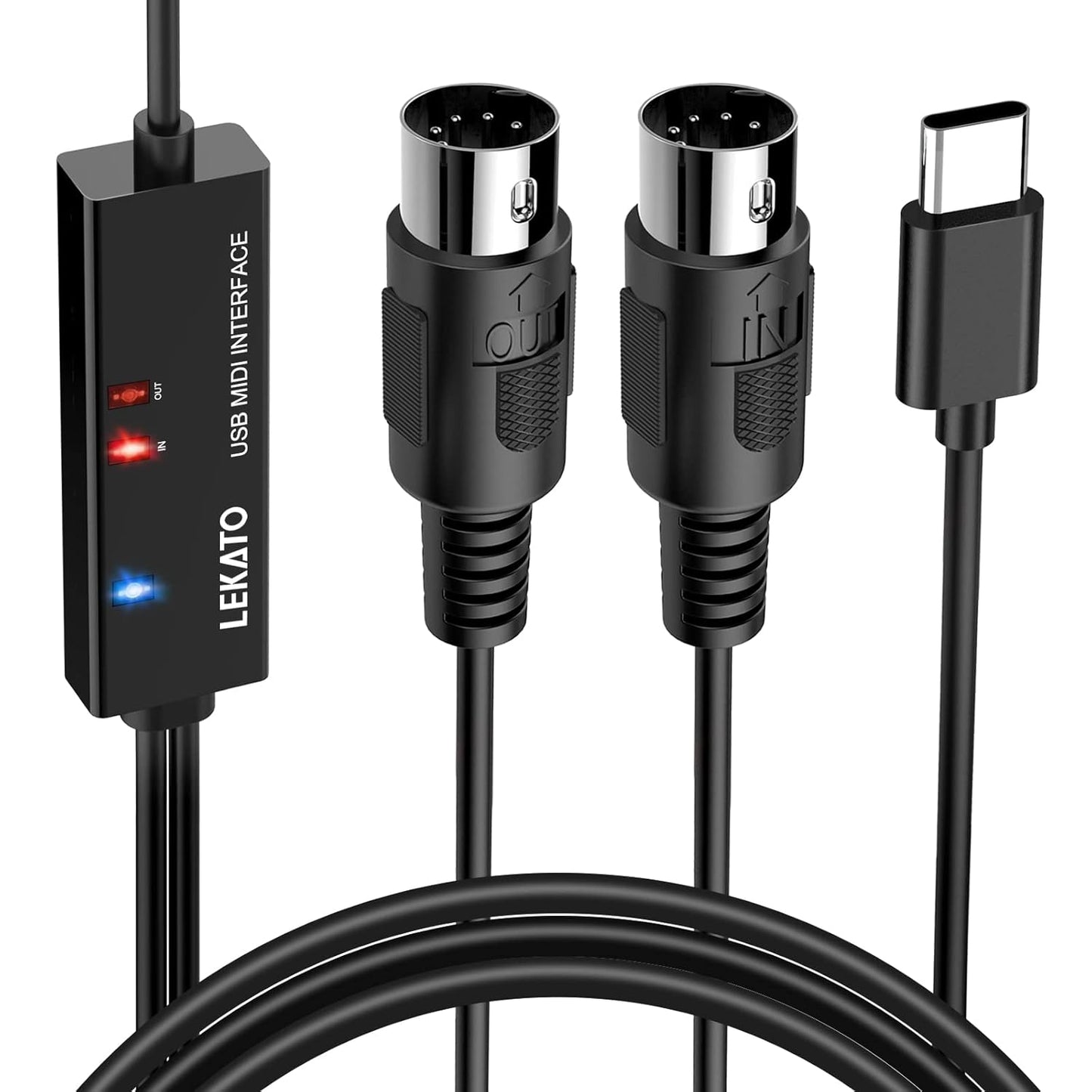 LEKATO MIDI Cable for Professional MIDI Editing