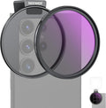 67mm CPL Filter for Phone - Polarizer with Cold Shoe Clip