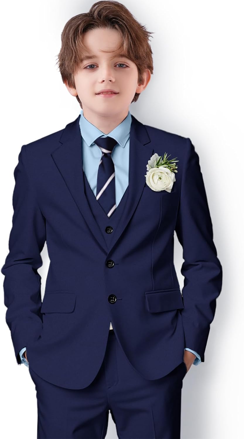 Boys Suit Formal Slim Fit Kids Suit for Weddings and Events