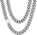 Stainless Steel Mens Cuban Link Chain Necklace - Durable Style Men's